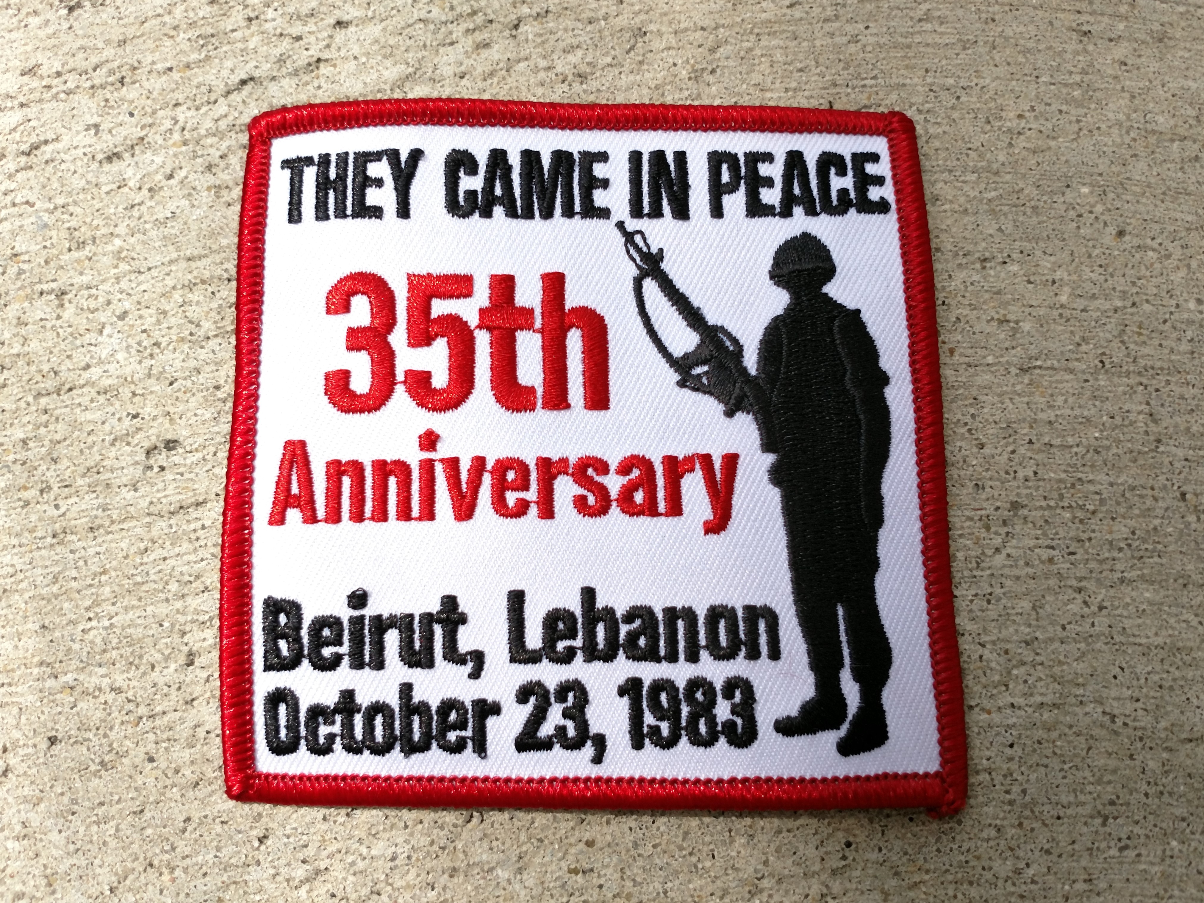Beirut They Came in Peace 35th Anniversary Patch